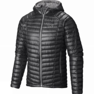 Mountain Hardwear Men's Ghost Whisperer Hooded Down Jacket Shark / Titanium Mountain Hardwear Men's Ghost Whisperer Hooded Down Jacket Shark / Titanium